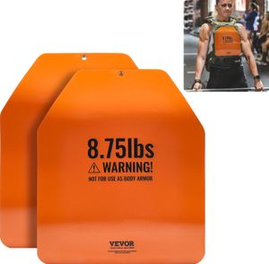 Záťažová vesta VEVOR, 3,97 kg x 2 kusy. Vysokokvalitné oceľové záťažové dosky s ergonomickými tvarmi - WOD, silový tréning, beh, fitness