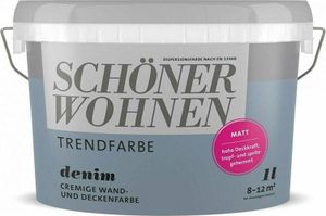 Schöner Wohnen Trendfarbe matt 1 L Farbwahl, Farbe:Denim