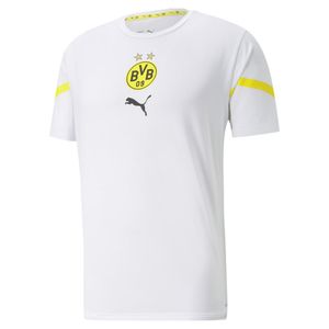 PUMA BVB Borussia Dortmund Aufwärmtrikot Kinder puma white/cyber yellow 128