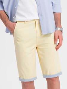 Ombre Clothing Segeltuchshorts für Männer Bugsy gelb L