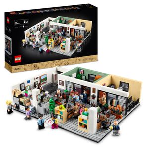 LEGO 21336 Ideas The Office US TV-Serie, Set für Erwachsene, Dunder Mifflin Scranton Modellbausatz mit 15 Minifiguren der Charaktere, Geschenk