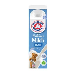 Bärenmarke Haltbare Milch 1,5% Fett fettarm ultrahocherhitzt 1000ml