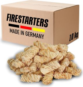 FEUER PRIMUS (10 kg) Kaminanzünder und Grillanzünder | Perfekt für Kamin, Grill, Ofen | Anzündwolle Direkt vom deutschen Hersteller