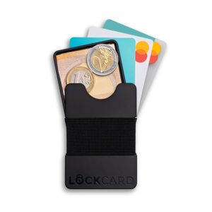 LOCKCARD Slim Wallet Geldbörse 4 TLG. Bundle | Kompakt, praktisch & modular | Kartenetui für bis zu 15 Karten & Bargeldfach [ Germany] DHDL