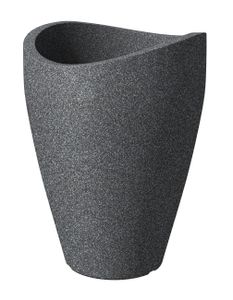 Scheurich 254/54 Hochgefäß Schwarz Granit - 40 cm x 40 cm x 54 cm; 54266