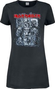 Amplified - Dámské tričkové šaty "9 Eddies" GD2086 (M) (Charcoal)