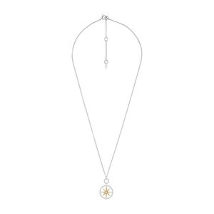 Fossil JFS00576998 Damen Collier Nordstern Silber 925 Bicolor 45 cm