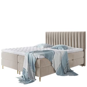 Mirjan24 Boxspringbett Elegance, Stilvoll Doppelbett mit zwei Bettkästen und Topper (Farbe: Fresh 01, Größe: 160x200 cm)