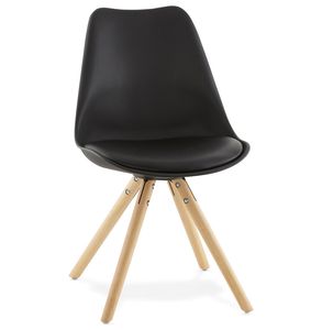 Kokoon® Design-Stuhl TOLIK 48x56x83 cm,Plastik / Polymer, Schwarz,7,5 kg