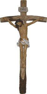 Heiligenfigur Kreuz mit Jesus 15,9 cm