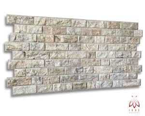 3D PVC Wandpaneele Wandverkleidung PVC-Verkleidung Stein Holz Mosaik Fliesen Imitation (ca. 0,5qm)