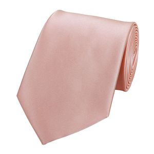 Fabio Farini - Krawatte - einfarbige Herren Schlips - Unicolor Krawatte in 6cm oder 8cm Breite Breit (8cm), Lachsrosa perfekt als Geschenk