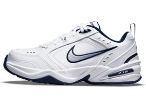 Nike Nike Air Monarch IV Mens Trai - white/metallic silver_midnight navy, Größe:8.5
