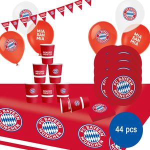 FCB FC Bayern München Party-Set Mia san mia, 44-tlg.