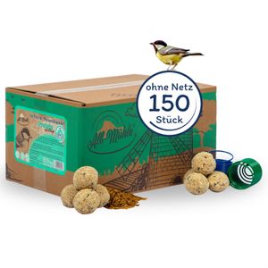 150 Stk. Lyra Pet® Meisenknödel aus der Alb-Mühle ohne Netz à 85 g inkl. Spender - Protein