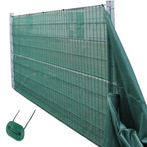Tennissichtschutz Zaunblende incl. Befestigungsset grün 1,0m x 10m