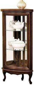 Schrankvitrine Eckvitrine Glasschrank Schrankregal Glasvitrine Regal Vitrine