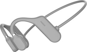 Bluetooth sluchátka s kostním zvukem, sportovní sluchátka s otevřenýma ušima, sportovní sluchátka, vodotěsná běžecká sluchátka, vodotěsná a prachotěsná, Soulmate pro sport/volný čas, šedá