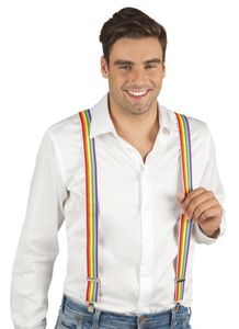 Szelki rainbow unisex 75 cm wielokolorowe