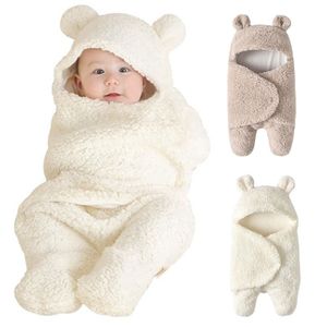 Babyfußsack Baby Winter-Einschlagdecke Kuschelsack Babydecke waschbar Schlafsack passend für alle Kinderwagen, Braun