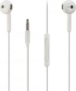 Original Huawei Headset für P30 lite New Edition / Nova 5T / P smart Z AM115 in Weiss Kopfhörer Ohrhörer geformt Head-Set 3,5mm Stecker Stereo Sound Bulk verpackt + gratis Emiro® Bildschirm Reinigungspad