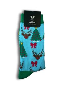 TwoSocks Weihnachtssocken Weihnachtsbaum lustige Socken für Damen & Herren witzige Strümpfe als Geschenk Baumwolle, Einheitsgröße