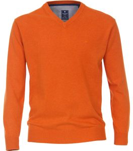 REDMOND V-Neck-Pullover Orange S