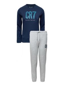 CR7 Cristiano Ronaldo schlafanzug pyjama schlafmode KIDS blau-grau 10