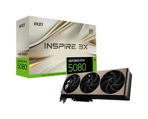 MSI GeForce RTX™ 5080 16G INSPIRE 3X OC nVidia Gaming KI GPU Grafikkarte