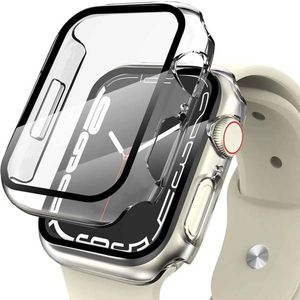 Schutzhülle + Glas Tech Protect 360Defense für Apple Watch 8/7 45mm, transparent