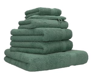Betz 6er Handtuch-Set PREMIUM Baumwolle Farbe - tannengrün