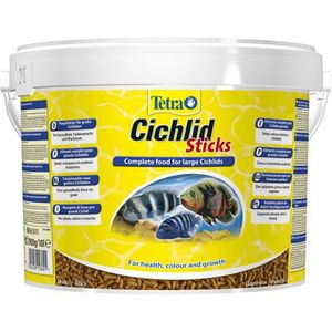 Tetra Cichlid Sticks, Zierfisch, Trockenfischfutter, 10 l