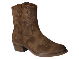 Mustang Damen Stiefelette Cowboy Boots Kurzschaftstiefel 1478-502, Größe:38 EU, Farbe:Braun