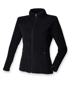 SF Women Damen Microfleece Jacket Fleece-Jacke SK028 black XXL