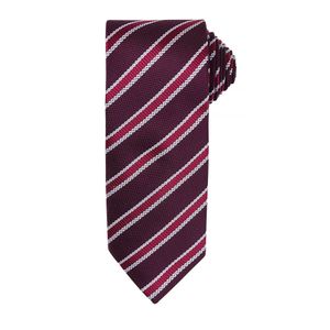 Pánská kravata Premier s vaflovým vzorem (2 ks/balení) RW6950 (jedna velikost) (vínová / fialová)