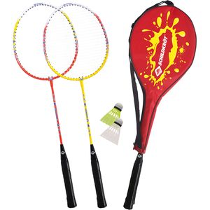 SK Badminton Set 2-PLAYER in 3/4 Cover red