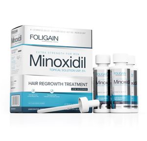 Minoxidil 5% Hair Regrowth Treatment for Men Gentle Formula (Low Alcohol) (180 ml)