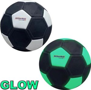 Futbalová lopta Kickerball svietiaca v tme veľkosť 4