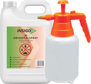 INSIGO 2L + 2L Drucksprüher Anti-Insekten-Spray, Anti-Insekten-Mittel, Anti Insekten, Insektenvernichter, Insektenschutz, Ungeziefermittel, Ungeziefer bekämpfen, gegen Ungeziefer & Insekten, Vernichtung, Abwehr, Ex, frei, für Innen & Außen