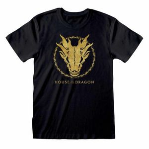 House Of The Dragon - T-Shirt für Herren/Damen Uni HE917 (S) (Schwarz/Goldgelb)