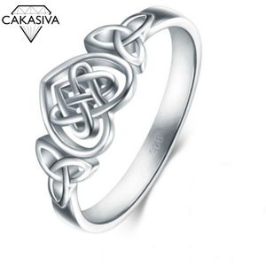 Liebesring Keltischer Ring aus 925er Silber für Frauen, der Verlobungsring heiratet