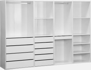 sweeek - Modulares Ankleide-Set mit 4 Elementen - Weiß