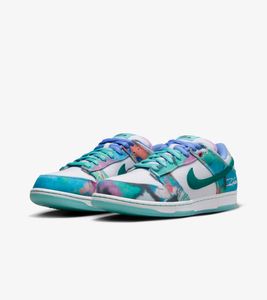 Nike SB x Futura Laboratories Dunk Low "Bleached Aqua White Geode Teal" HF6061-400, Größe: 44,5