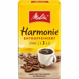 Melitta Harmonie koffeinfreier vollmundiger Kaffeegenuss 500g