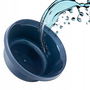 KADAX Matte Plastikwaschschüssel, Kunststoffschüssel, Runde Spülschüssel (Marineblau, 20L)