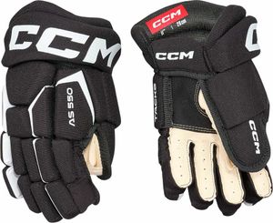 CCM Tacks AS 580 JR 12 Black/White Eishockey-Handschuhe