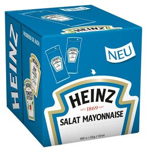 Heinz Leichte Salat Mayonnaise 100 Portionsbeutel a 15g 1500g