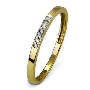 GoldDream Gold Ring 8 Karat Zirkonia weiß Gr.60 333er Gelbgold GDR502Y60
