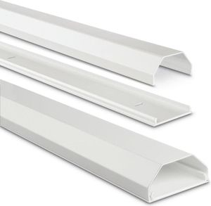 hama eckig Alu Kabelkanal 110,0 cm weiß