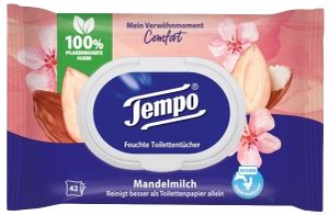 Tempo, Wilgotny papier toaletowy, 42 sztuki (PRODUKT Z NIEMIEC)